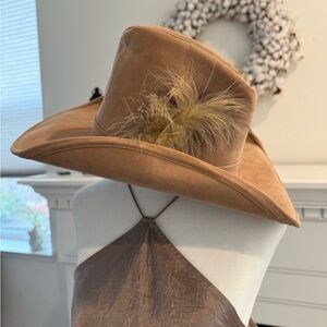 Authentic Suede Cowboy Hat Sz M